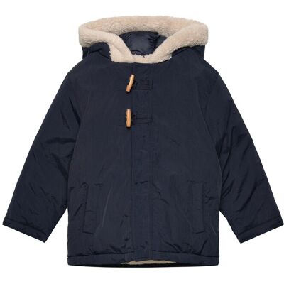 Mango Hooded Anorak With Buttons 12-18M Navy 12-18M Mango Hooded Anorak With Buttons 12-18M Navy 12-18M