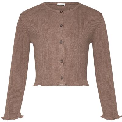 Mango Ribbed Knit Cardigan 9-10 Beige 9-10 Mango Ribbed Knit Cardigan 9-10 Beige 9-10