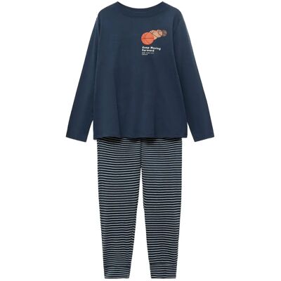 Mango Striped Long Pyjamas 11-12 Navy 11-12 Mango Striped Long Pyjamas 11-12 Navy 11-12