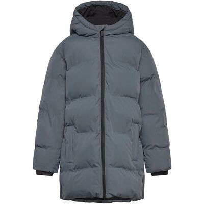 Mango Long Padded Anorak With Hood 122 Grey 122 Mango Long Padded Anorak With Hood 122 Grey 122