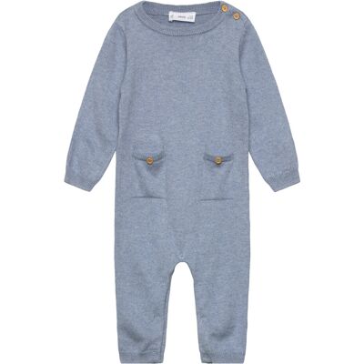 Mango Long Chest-Pocket Jumpsuit 12-18M Blue 12-18M Mango Long Chest-Pocket Jumpsuit 12-18M Blue 12-18M