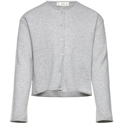 Mango Long Sleeves Knit Cardigan 9-10 Grey 9-10 Mango Long Sleeves Knit Cardigan 9-10 Grey 9-10