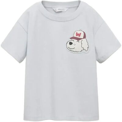 Mango Dog Printed T-Shirt 2-3 Blue 2-3 Mango Dog Printed T-Shirt 2-3 Blue 2-3