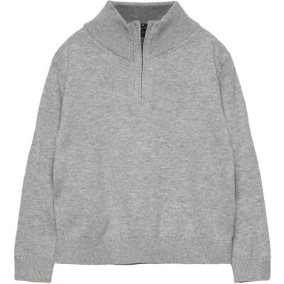 Mango Perkins-Neck Sweater 18-24M Grey 18-24M Mango Perkins-Neck Sweater 18-24M Grey 18-24M