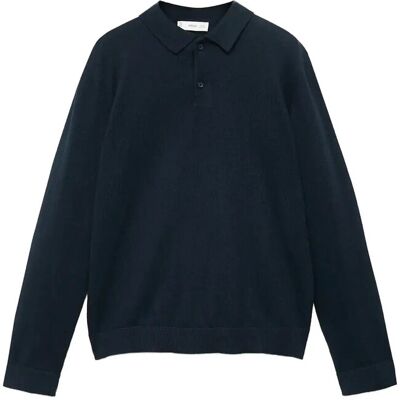 Mango Knitted Polo-Neck Sweater 9-10 Navy 9-10 Mango Knitted Polo-Neck Sweater 9-10 Navy 9-10
