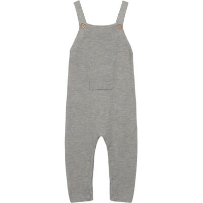 Mango Long Knitted Dungarees 6-9M Grey 6-9M Mango Long Knitted Dungarees 6-9M Grey 6-9M