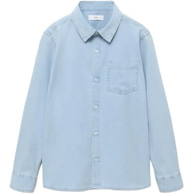 Mango Cotton Denim Shirt 116 Blue 116 Mango Cotton Denim Shirt 116 Blue 116
