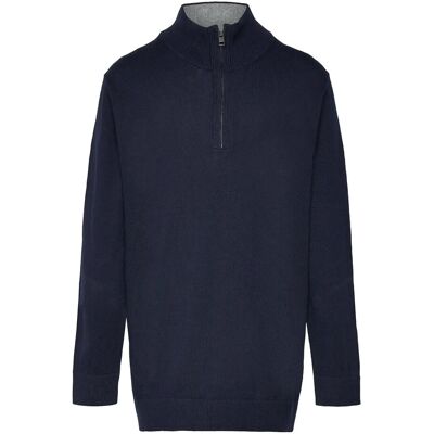 Mango Zip Neck Jumper 9-10 Navy 9-10 Mango Zip Neck Jumper 9-10 Navy 9-10