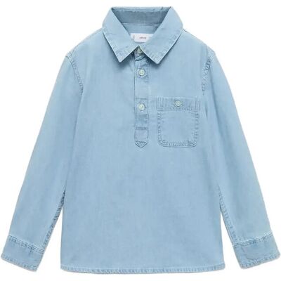 Mango Pocket Denim Shirt 2-3 Blue 2-3 Mango Pocket Denim Shirt 2-3 Blue 2-3