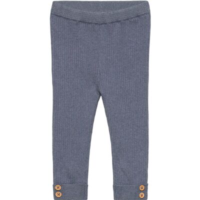 Mango Ribbed Knitted Leggings 6-9M Blue 6-9M Mango Ribbed Knitted Leggings 6-9M Blue 6-9M