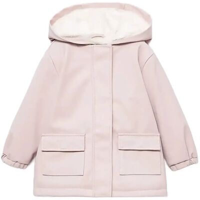 Mango Rubberised Coat With Fur-Effect Lining 9-12M Pink 9-12M Mango Rubberised Coat With Fur-Effect Lining 9-12M Pink 9-12M