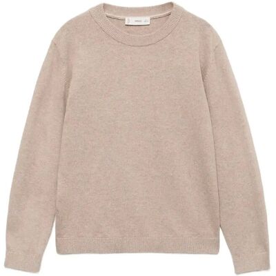 Mango Essential Cotton-Blend Sweater 9-10 Beige 9-10 Mango Essential Cotton-Blend Sweater 9-10 Beige 9-10