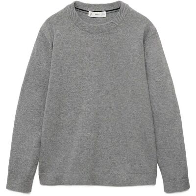 Mango Essential Cotton-Blend Sweater 9-10 Grey 9-10 Mango Essential Cotton-Blend Sweater 9-10 Grey 9-10