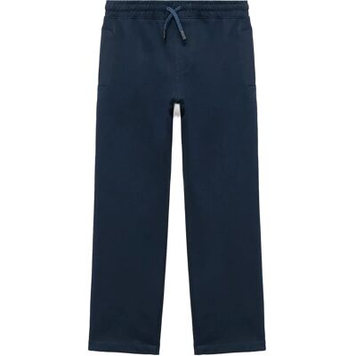 Mango Cotton Drawstring Joggers 122 Navy 122 Mango Cotton Drawstring Joggers 122 Navy 122
