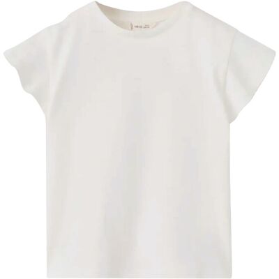 Mango Short-Sleeved Cotton T-Shirt 5-6 Cream 5-6 Mango Short-Sleeved Cotton T-Shirt 5-6 Cream 5-6