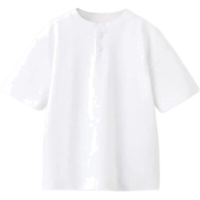 Mango Buttoned Cotton T-Shirt 12-18M White 12-18M Mango Buttoned Cotton T-Shirt 12-18M White 12-18M