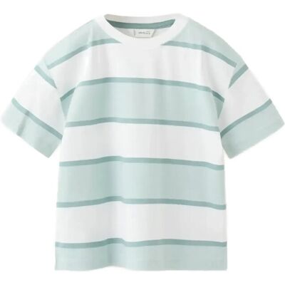 Mango Monochrome Striped T-Shirt 12-18M Green 12-18M Mango Monochrome Striped T-Shirt 12-18M Green 12-18M