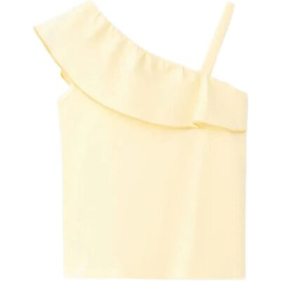 Mango Contrast Ruffle T-Shirt 18-24M Yellow 18-24M Mango Contrast Ruffle T-Shirt 18-24M Yellow 18-24M