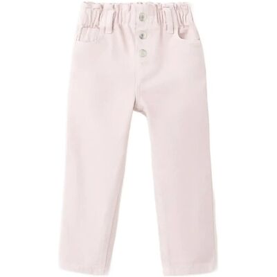 Mango Paper Bag Jeans With Buttons 12-18M Pink 12-18M Mango Paper Bag Jeans With Buttons 12-18M Pink 12-18M