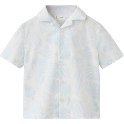 Mango Printed Short-Sleeved Shirt 18-24M White 18-24M Mango Printed Short-Sleeved Shirt 18-24M White 18-24M