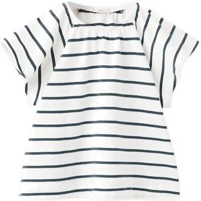 Mango Striped Cotton T-Shirt 18-24M Navy 18-24M Mango Striped Cotton T-Shirt 18-24M Navy 18-24M