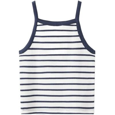 Mango Striped Strap T-Shirt 11-12 Navy 11-12 Mango Striped Strap T-Shirt 11-12 Navy 11-12
