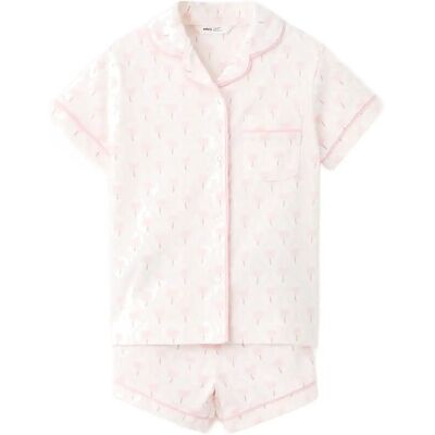 Mango Printed Short Pyjamas 18-24M Pink 18-24M Mango Printed Short Pyjamas 18-24M Pink 18-24M