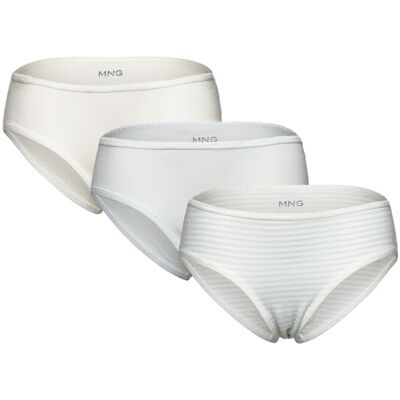Mango 3 Pack Cotton Panties 9-10 Blue 9-10 Mango 3 Pack Cotton Panties 9-10 Blue 9-10
