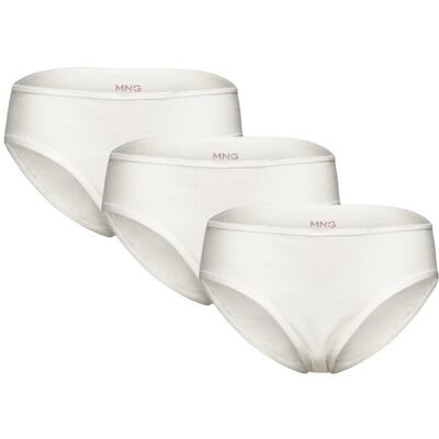 Mango 3 Pack Cotton Panties 9-10 Cream 9-10 Mango 3 Pack Cotton Panties 9-10 Cream 9-10