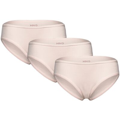 Mango 3 Pack Cotton Panties 7-8 Pink 7-8 Mango 3 Pack Cotton Panties 7-8 Pink 7-8
