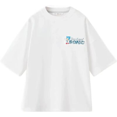 Mango Sonic Cotton T-Shirt 9-10 White 9-10 Mango Sonic Cotton T-Shirt 9-10 White 9-10