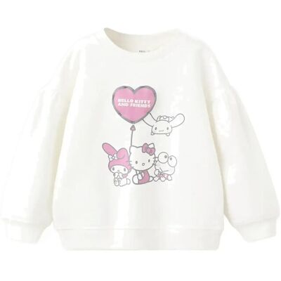 Mango Hello Kitty Sweatshirt 18-24M Cream 18-24M Mango Hello Kitty Sweatshirt 18-24M Cream 18-24M