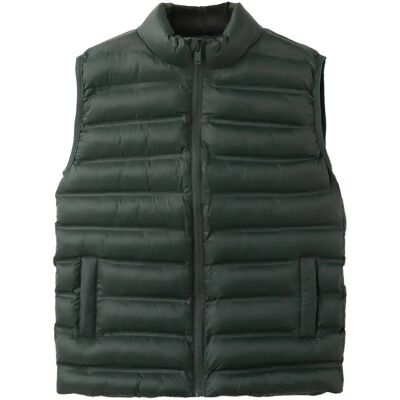 Mango Quilted Gilet 5-6 Khaki 5-6 Mango Quilted Gilet 5-6 Khaki 5-6
