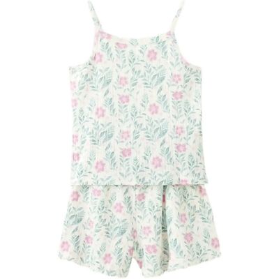 Mango Floral Print Short Pyjama Set 11-12 Cream 11-12 Mango Floral Print Short Pyjama Set 11-12 Cream 11-12