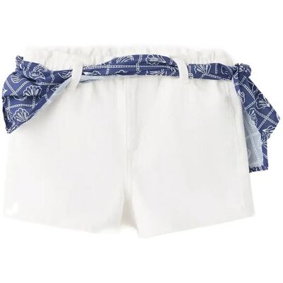 Mango Scarf Detail Multi-Position Shorts 116 White 116 Mango Scarf Detail Multi-Position Shorts 116 White 116