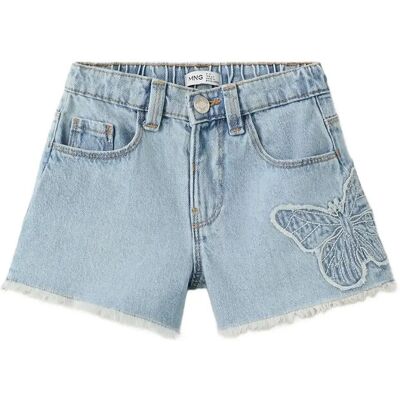 Mango Embroidered Butterfly Denim Shorts 18-24M Blue 18-24M Mango Embroidered Butterfly Denim Shorts 18-24M Blue 18-24M