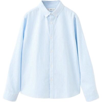 Mango Striped Oxford Shirt 18-24M Blue 18-24M Mango Striped Oxford Shirt 18-24M Blue 18-24M