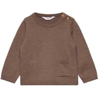 Mango Knit Pocket Sweater 12-18M Brown 12-18M Mango Knit Pocket Sweater 12-18M Brown 12-18M