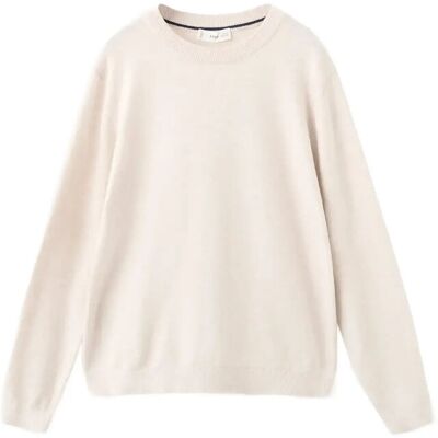 Mango Knitted Cotton Sweater 9-10 Cream 9-10 Mango Knitted Cotton Sweater 9-10 Cream 9-10