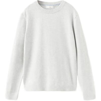 Mango Knitted Cotton Sweater 9-10 Grey 9-10 Mango Knitted Cotton Sweater 9-10 Grey 9-10