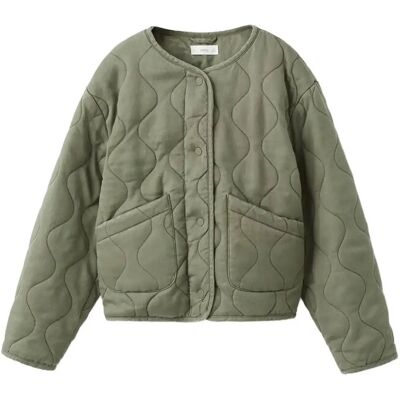 Mango Padded Lyocell Jacket 146 Khaki 146 Mango Padded Lyocell Jacket 146 Khaki 146