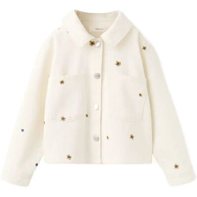 Mango Denim Jacket With Embroidered Details 12-18M Silver 12-18M Mango Denim Jacket With Embroidered Details 12-18M Silver 12-18M