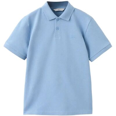 Mango Cotton Polo Shirt 11-12 Blue 11-12 Mango Cotton Polo Shirt 11-12 Blue 11-12