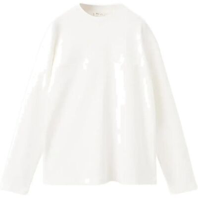 Mango T-Shirt With Pocket And Seam Detail 9-10 White 9-10 Mango T-Shirt With Pocket And Seam Detail 9-10 White 9-10