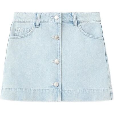 Mango Denim Skirt With Buttons 134 Blue 134 Mango Denim Skirt With Buttons 134 Blue 134