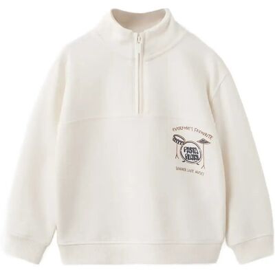 Mango Perkins-Neck Cotton Sweater 18-24M Cream 18-24M Mango Perkins-Neck Cotton Sweater 18-24M Cream 18-24M