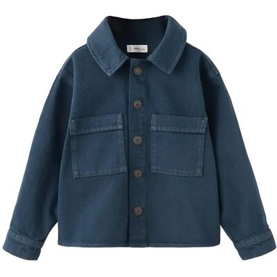 Mango Denim Jacket Pockets 3-4 Navy 3-4 Mango Denim Jacket Pockets 3-4 Navy 3-4