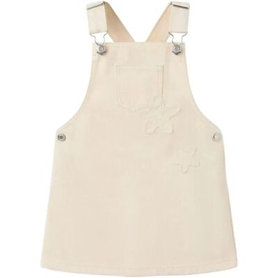 Mango Embroidered Floral Pinafore Dress 18-24M Cream 18-24M Mango Embroidered Floral Pinafore Dress 18-24M Cream 18-24M