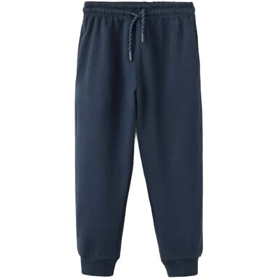 Mango Cotton Jogger-Style Trousers 12-18M Navy 12-18M Mango Cotton Jogger-Style Trousers 12-18M Navy 12-18M