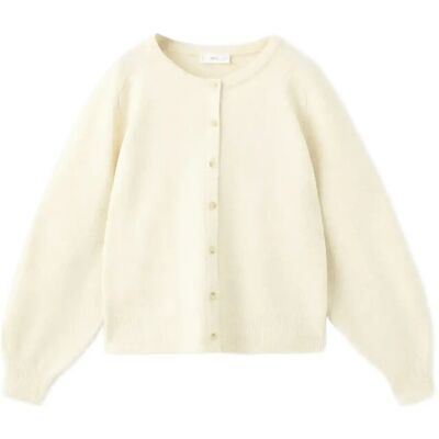 Mango Knit Cardigan 11-12 Cream 11-12 Mango Knit Cardigan 11-12 Cream 11-12